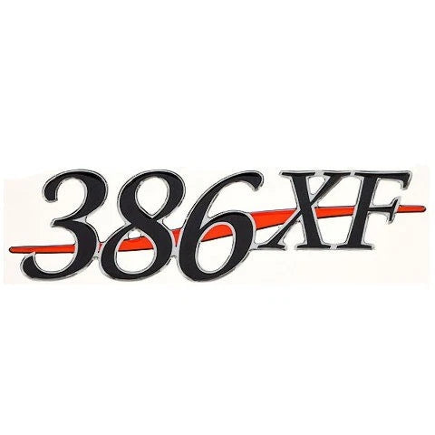Stratos Boat Decal 7D082 - 2009 386 XF Black Red 10 5/8 Inch
