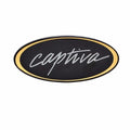 Rinker Boat Raised Decal 218446 - Captiva 5 X 2 1/4 Inch Black Gold