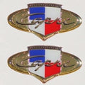 Bayliner Boat Raised Emblem Decal Stickers 77679 - Capri Logo (pair)