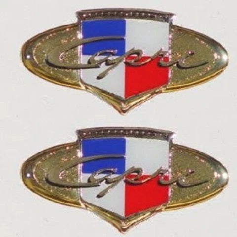 Bayliner Boat Raised Emblem Decal Stickers 77679 - Capri Logo (pair)