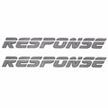 Malibu Boat Brand Decal - Response Silver Charcoal 20 X 2 Inch (pair)