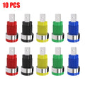 10 Pcs Secure 4mm Safety Banana Socket Panel Mount Test Probe Binding Connector