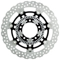 MG Front Left Brake Disc for Kawasaki Ninja 650 ABS 2013-2015 (21-181-W-BK-A BS)