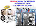 2 Pack Genuine Mikuni Carb Carburetor Rebuild Repair Kit SeaDoo Challenger /1800
