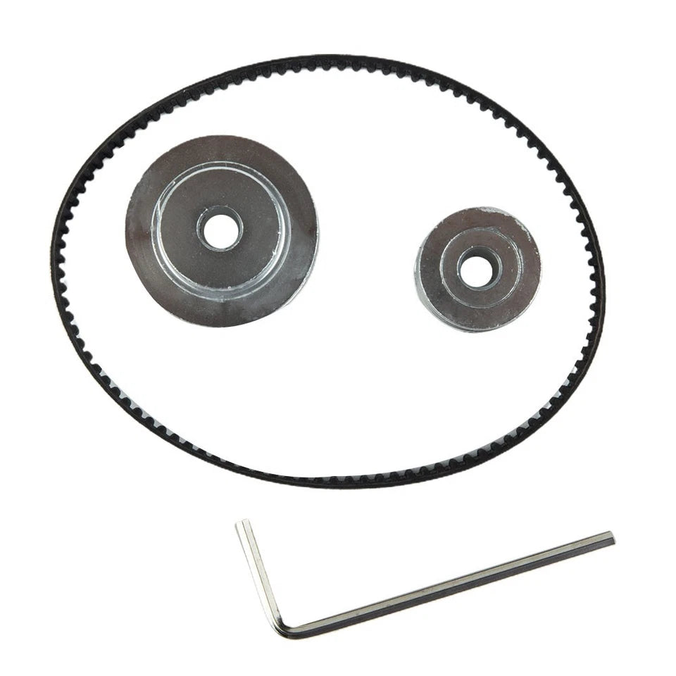 Synchronizer Pulley Belt Pulley 5mm Bore Timing Pulley with Belt/wrench 1 Set