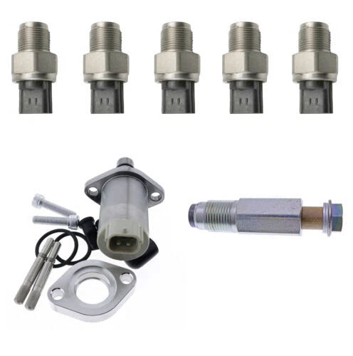 For John Deere 670D, 2154D,1210E Control Pressure Valve with Sensor Set