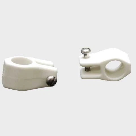 Boat Bimini Jaw Slides - 3/4 Inch White Nylon (pair)