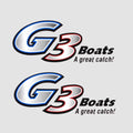 G3 Boat Graphic Decals 73404329 - a Great Catch 5 3/8 Inch (pair)