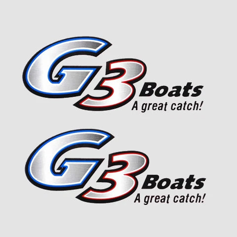 G3 Boat Graphic Decals 73404329 - a Great Catch 5 3/8 Inch (pair)