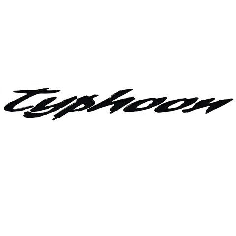 Ski Centurion Boat Decal 2047-28092 - Typhoon Black Vinyl 14 1/2 Inch