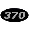 Rinker Boat Raised Decal 218779 - 370 Silver Black Sticker