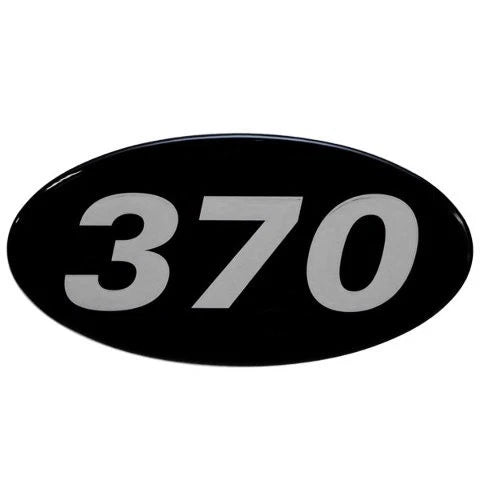 Rinker Boat Raised Decal 218779 - 370 Silver Black Sticker