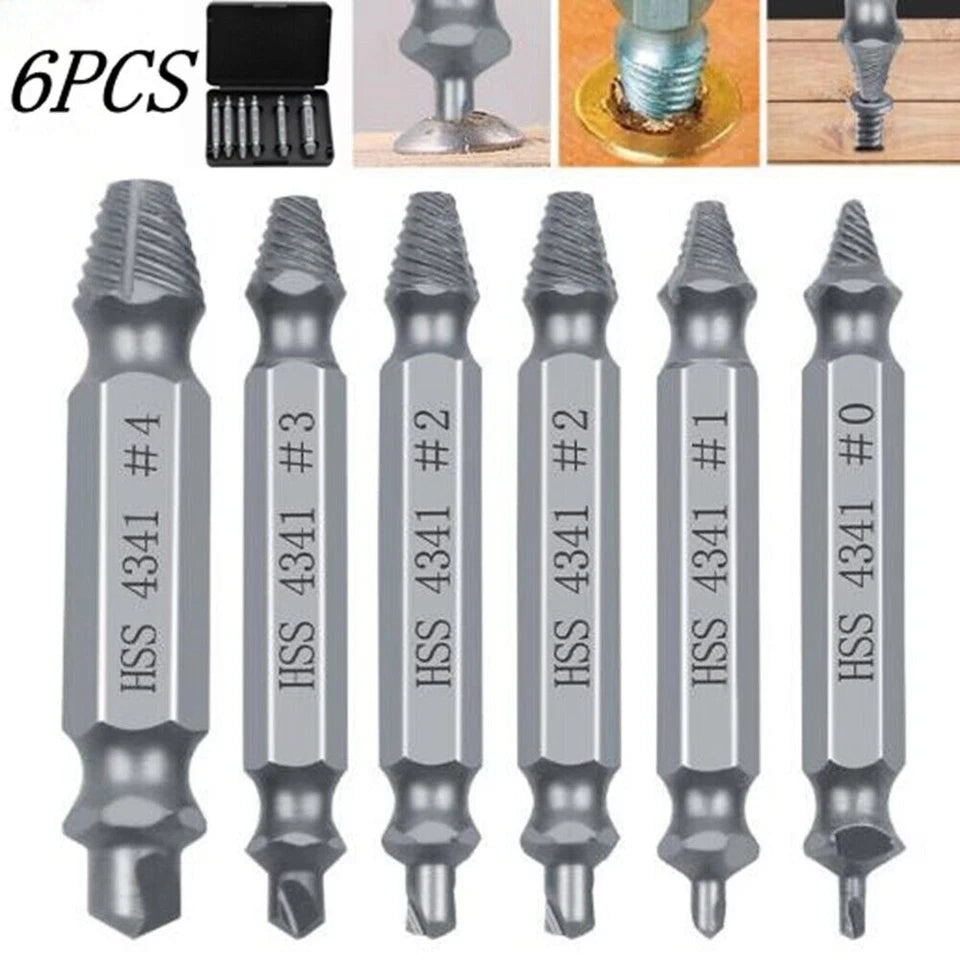 Part Extractor Set Extractor Practical Tap Damaged Screw Drills Tools Kit