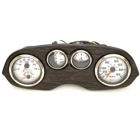 Lund Boat Gauge Panel 2219436 - Spun Silver 14 7/8 X 5 1/4 Inch