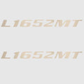 Lowe Boat Brand Decals 1823536 - L 1652 MT Ivory 12 X 1 Inch (pair)