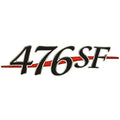 Stratos Boat Model Decal 7D081 - 476 SF 10 5/8 X 2 7/8 Inch