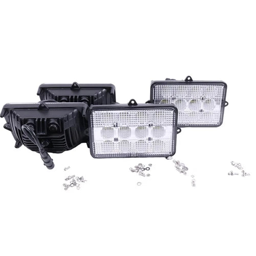 4Pcs 6500K LED Upper Cab Light AH159332 for John Deere 9400 9470 9550 9660 IP67