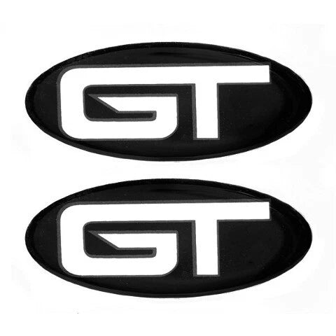 Glastron Boat Raised Decal Emblems 0572956 - GT Black Stickers (pair)