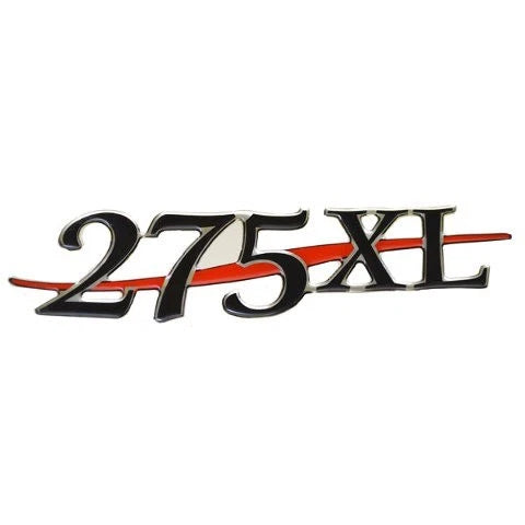 Stratos Boat Raised Decal 7D086 - Black Red Silver 275 XL 2009