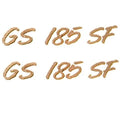 Glastron Boat Logo Decals 0572165 - GS 185 SF Gold Stickers (pair)