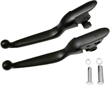 HardDrive Brake & Clutch Lever Set for Harley Davidson Softail 2018 Matte Black