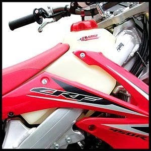 CLARKE 2.3usg WHITE FUEL TANK HONDA CRF250R 2010-2012, CRF450R 2009-2012