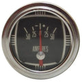 Mercury Boat Classic Amperage Gauge - Medallion 2 Inch Silver - Black