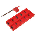 Carbide Inserts for Lathe Wrench Kit Workshop DCMT0702 EM YBC205 Replacement