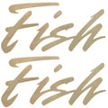 Premier Boat Decal Stickers 30000402 - Fish Gold Emblems (pair)