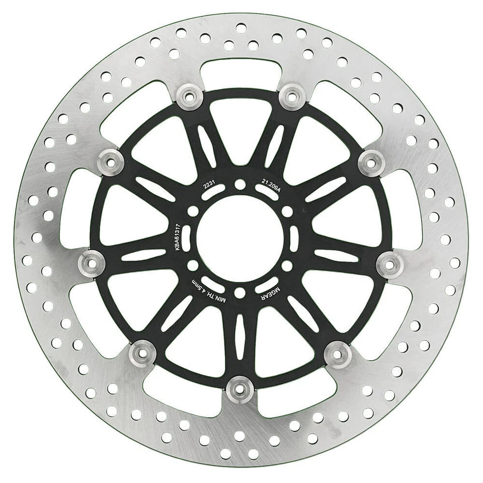 MG Front Left Brake Disc for Aprilia Tuono V4 1100 RF 2018 (21-209-A-BK)