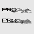 TRACKER 134517 PROCRAFT 4 in FOAM BOAT DECAL PAIR