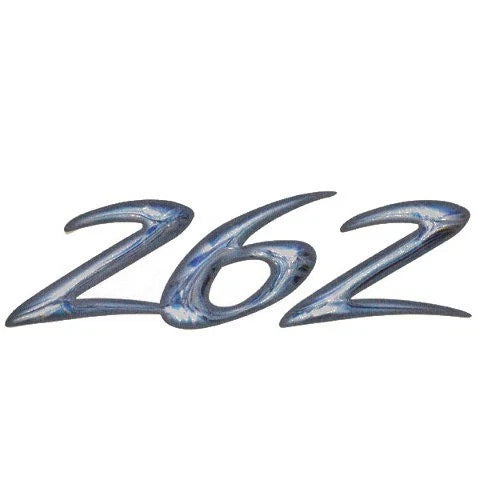 Rinker Boat Model Decal - 262 Captiva Faux Chrome Sticker