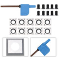 Lathe Turning Tool with 10pcs Square Carbide Inserts Long Lasting Performance