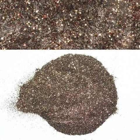 Tracker Boat Metal Glitter Flake - Cinnamon Gray Red (8 Oz)