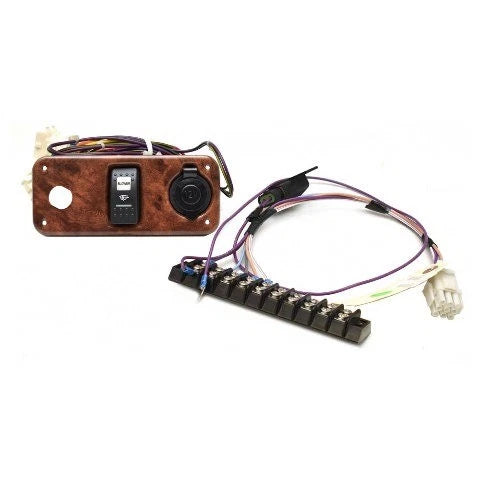 Rinker Boat Blank Ignition Panel 13625 - Woodgrain 6 1/2 X 2 5/8