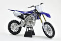 NEWRAY DIE CAST MODEL YAMAHA YZ450F 2017, BLUE AND WHITE, SCALE 1:6