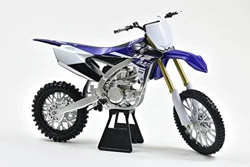 NEWRAY DIE CAST MODEL YAMAHA YZ450F 2017, BLUE AND WHITE, SCALE 1:6