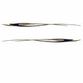 Rinker Boat Graphic Decal - Blue Gold Stickers (set of 2)