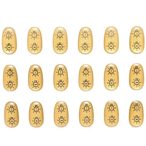 Sharpline Boat Raised Rotary Decals - Nav - Anc Light Gold (set of 18)