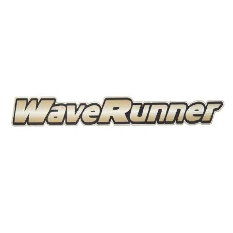 Yamaha Boat Logo Decal - WaveRunner Gold White Sticker