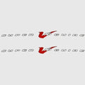 Tracker Boat Super Guide Decals 161721 - V16 Vinyl 35 1/2 Inch (pair)