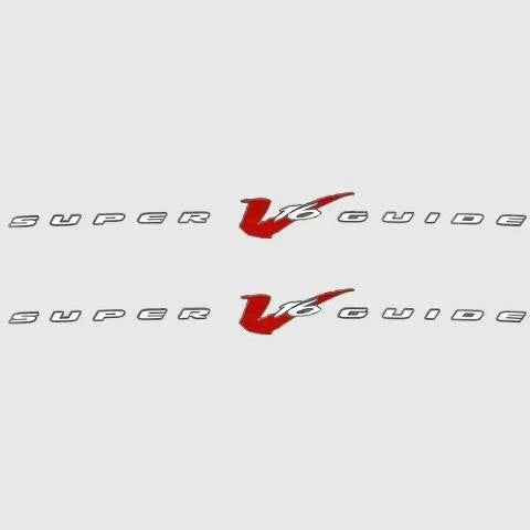 Tracker Boat Super Guide Decals 161721 - V16 Vinyl 35 1/2 Inch (pair)