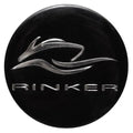 Rinker Boat Badge Decal - Logo Sticker Black 1 5/8 Inch