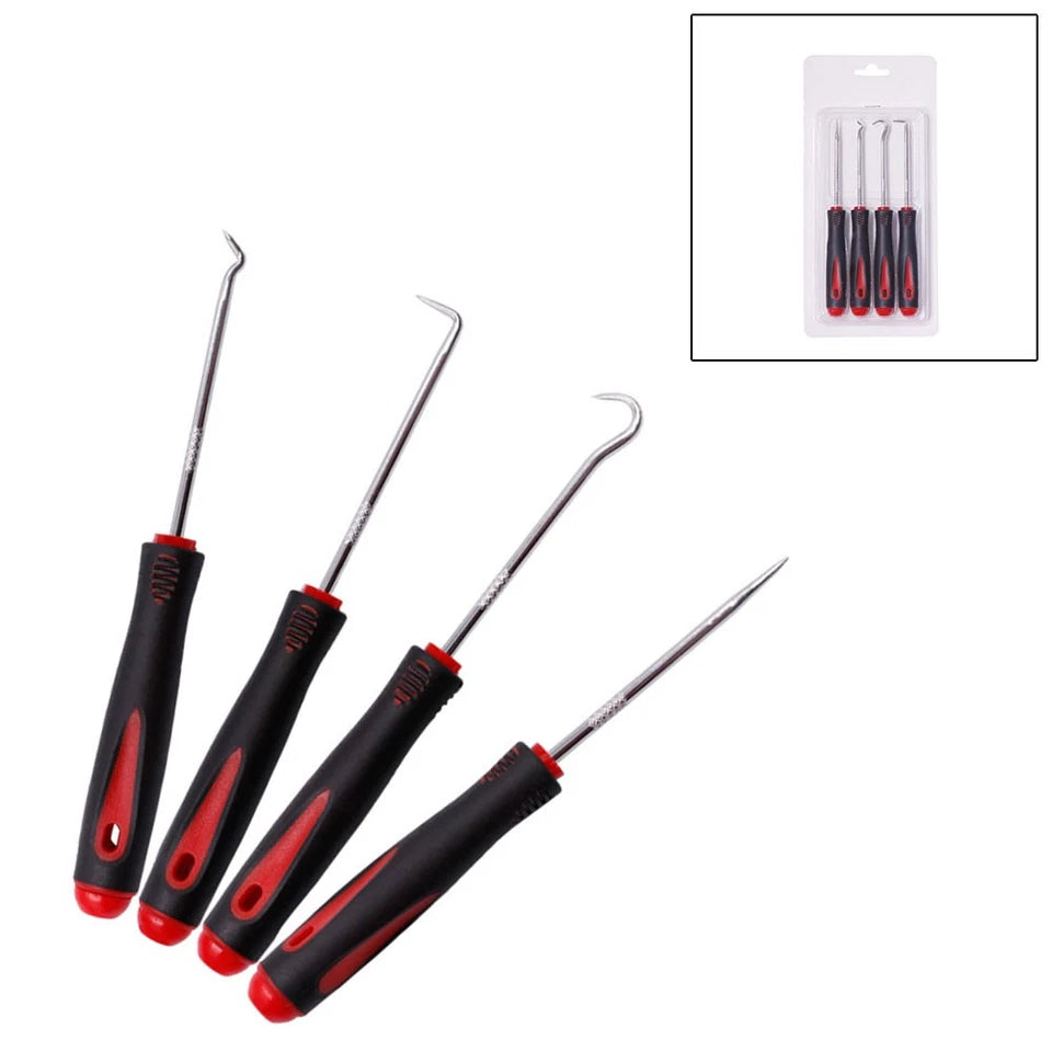 4 X 160mm Car Pick&Hook Tools O-Ring Oil-Seal Gasket Puller Remover Hand Tools