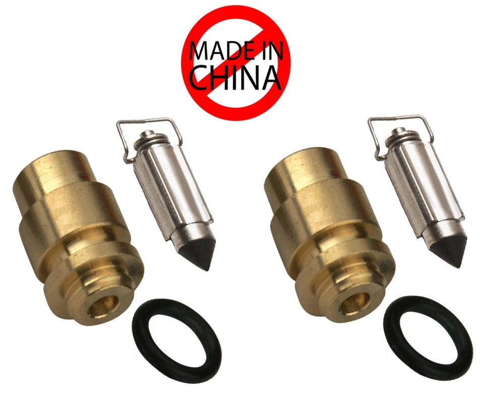 SeaDoo Mikuni Dual Carb Needle Valve & Seat Kit 2 Sets 717 720 787 800