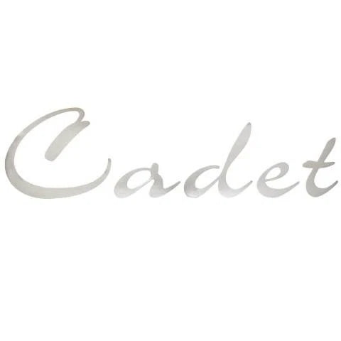 Weeres Pontoon Boat Decal - Cadet 13 X 3 1/2 Inch Silver