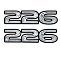 Rinker Boat Decal Set - 226 Gray White Black 7 X 1 7/8 Inch