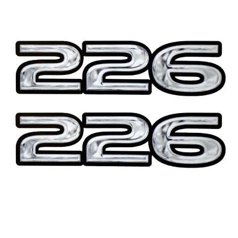 Rinker Boat Decal Set - 226 Gray White Black 7 X 1 7/8 Inch