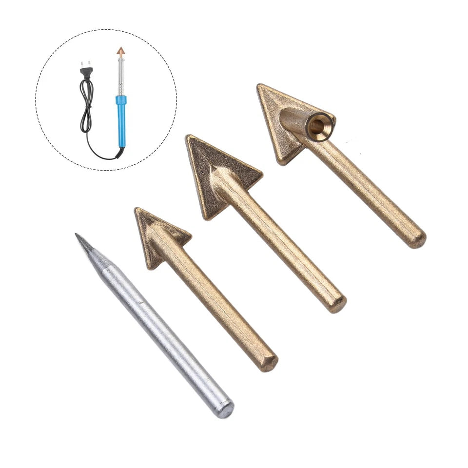 4PCS Replacement Tips for 80 Watt Iron Plastic Welding TPO TEO PP Auto Bumper