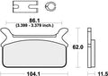 SBS Brake Pads Rear for HARLEY HD FLHTC 1340 Electra Glide Classic 1990-1999